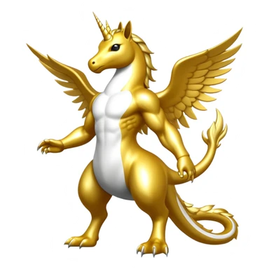Mega neon unicorn dragon hydra hyper rare golden penguin Golden Divine god angel Omni Black and white Super muscular Buff sigma Gigachad cat full body tuxedo colored  sticker