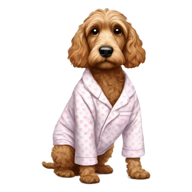Cockapoo wearing pyjamas  sticker
