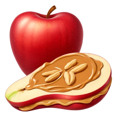 apple slices with peanutbutter sticker