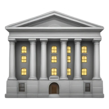 A bank building sticker