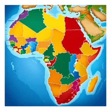 Africa mapa sticker