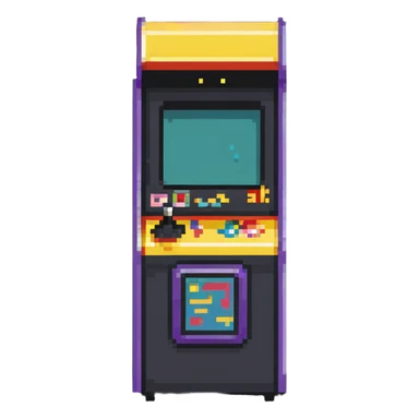 Retro arcade machine sticker