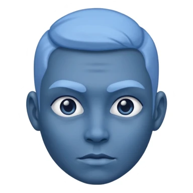 Bleu face sticker