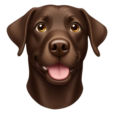 Happy chocolate lab sticker