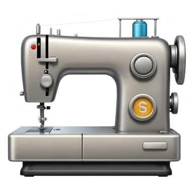 modern style sewing machine sticker