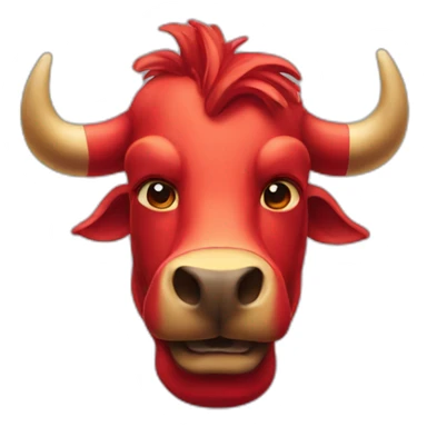 An artistic red bull sticker