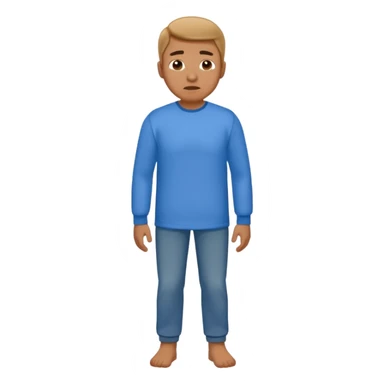 man with a full body and shirt in the cold sticker