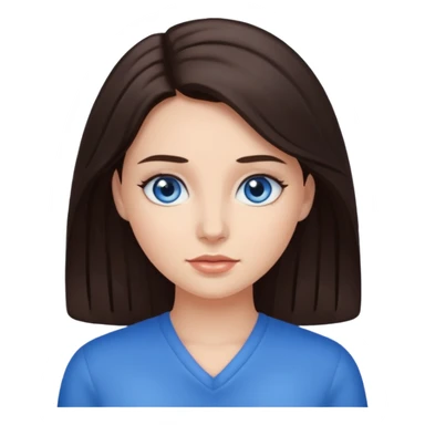 Marissa Bode with dark brown hair sticker