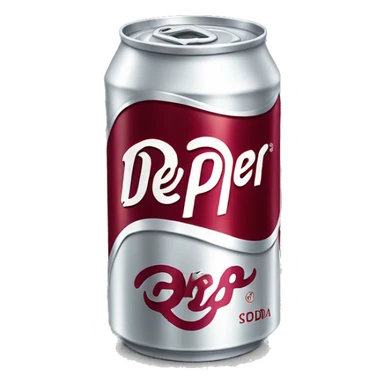 Dr. Pepper soda can sticker