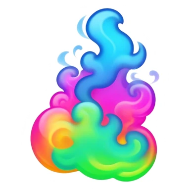 Neon smoke sticker