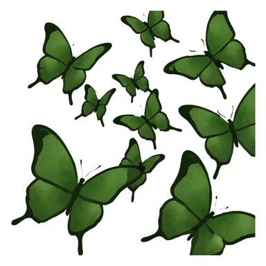 Swarm of butterflies sticker