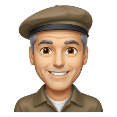 George clooney head slap sticker