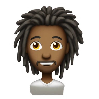 nonchalant dreadhead sticker