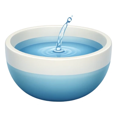 A simple water bowl sticker
