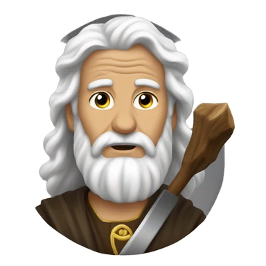 Saint Elijah the Thunderer with thunders sticker