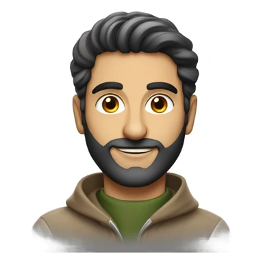 A handsome Iranian man looking proud sticker