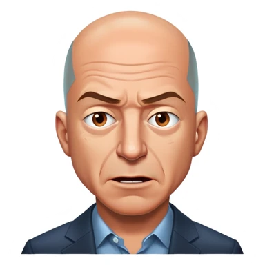 angry jeff bezos sticker