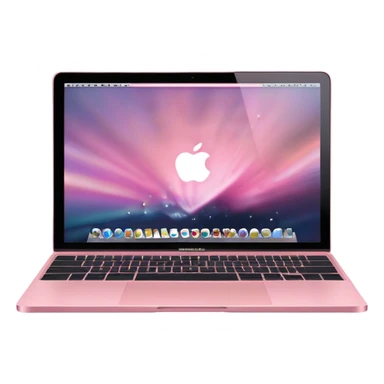 Create me a pink mabook desktop laptop screen sticker