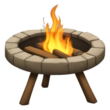 Old husband and wife fire pit sticker