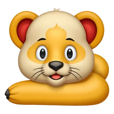 yuvarlak gözlüklü hayvan sticker