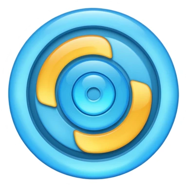 make me a loading skyblue emoji rotating animateded one sticker