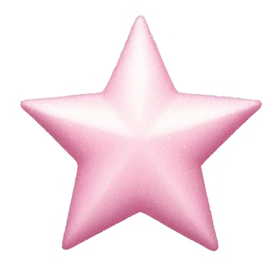 pale pink star sparkle sticker