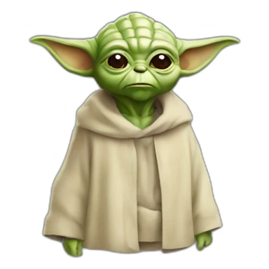 Yoda mange hamburger sticker