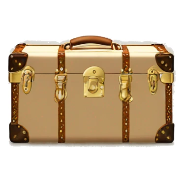 Cream Luis Vuitton Trunk sticker