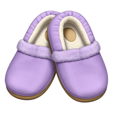 cozy slippers light purple sticker