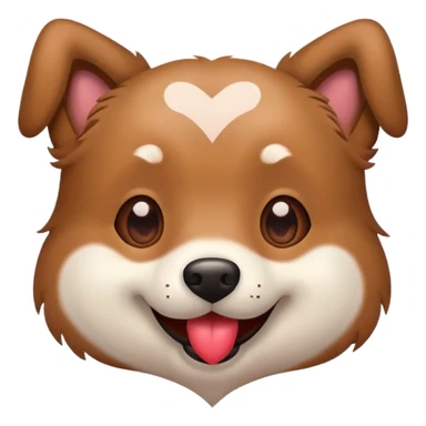 Dog with heart eyez sticker