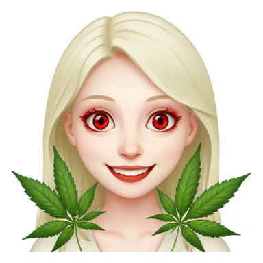 girl under the influence of weed  sticker