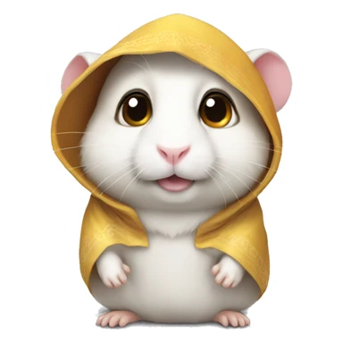 Arab white costume hamster sticker