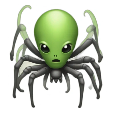 the eight - legged alien sticker
