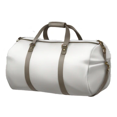white duffle bag sticker