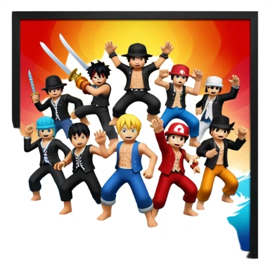 One piece vs rivals from roblox sticker