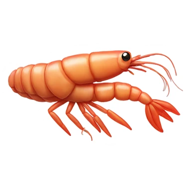 Shrimp with a moustache sticker