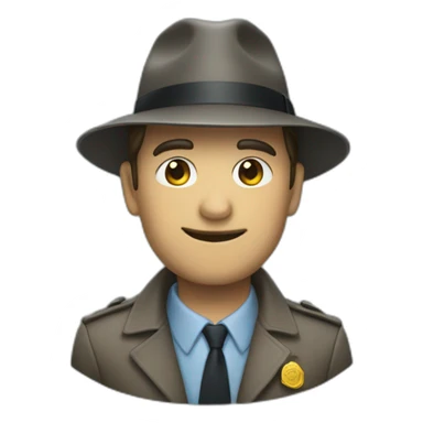 Un detective buscando pistas sticker