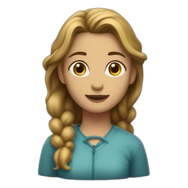 Une fille qui tombe a l’escalade sticker