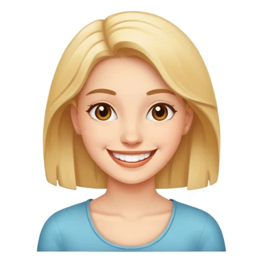 happy young woman smiling sticker