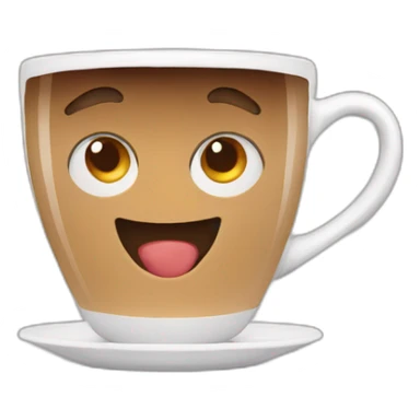 Taza con cafe sticker