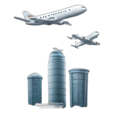 Twins Tower and a plane sticker