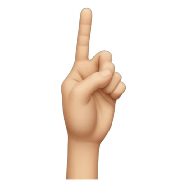 hand L sign sticker