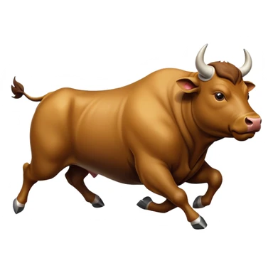 Bull running sticker