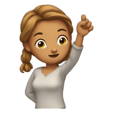 Femme qui dab sticker