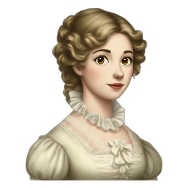 Regency girl sticker