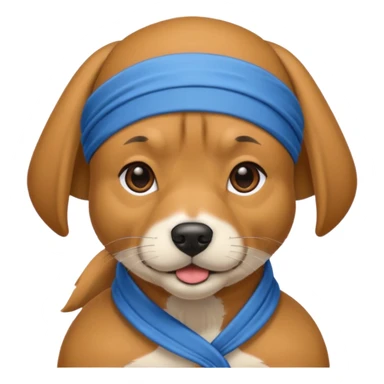 dog wearing a durag sticker