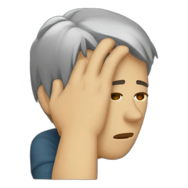Facepalming sticker