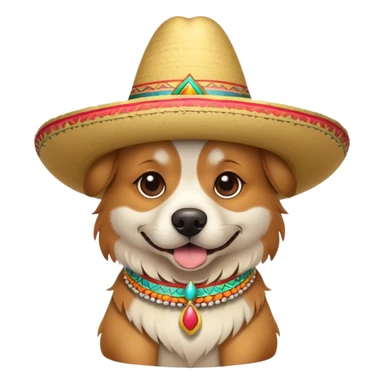 Perro con sombrero  sticker