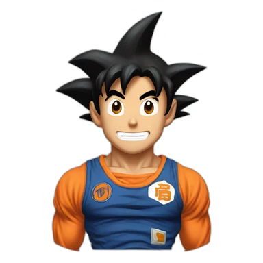 goku in a new era cap sticker