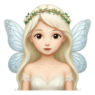 Fairy in a wedding dress sticker